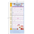 WSBL - 2026 Famille Plan-It  Calendrier mural Mensuel - 30,5 cm l x 30,5 cm H - Anglais-Comprend un tableau blanc magnétique de planification hebdomadaire (27,9 cm L x 21,6 cm H)