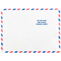 JAM Paper Enveloppes Tyvek, 10 x 13 po extrémité ouverte, poste aérienne blanc, 50/paquet-Enveloppes de poste aérienne Tyvek