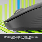 Logitech - Souris sans fil Signature M550 - Graphite-L'ajustement optimal pour votre main : cette souris confortable est conçue pour les mains de petite et moyenne taille, pour un ajustement optimal