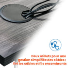 Motionwise - Bureau courbé ergonomique série M3 PRO Motionwise, 30 po x 60 po, électrique assis-debout, double moteurs - Gris Rustique-Livraison sans tracas : Le bureau Motionwise est expédié dans une seule boîte, simplifiant la livraison et l’assemblage pour une utilité immédiate. Pas de délais ou de complications liés à l’expédition !