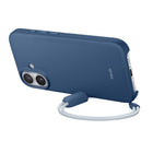 Beats - Étui Kickstand avec MagSafe et contrôle de caméra pour iPhone 17 - Bedrock Blue-Pour créer la béquille, un adaptateur à l’extrémité du cordon glisse et s’attache à un point magnétique sur le côté du boîtier