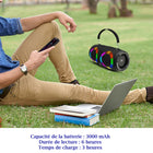MyBat - Enceinte Bluetooth portable sans fil Pro Vibebuddy Plus - Noir-Micro intégré avec réduction de bruit pour des appels clairs