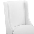 Modway - Baron Imitation cuir Tabouret de comptoir - Blanc-Assemblée requise