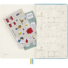 Moleskine - 2025-2026 Peanuts Charlie & Lucy Edition Limitée 18 mois couverture rigide agenda semainier - 5 po x 8.25 po - bleu récif-Outils Pratiques : Calendrier, Planification De Voyages, Idées Et Objectifs, Pages Lignées Pour Les Notes