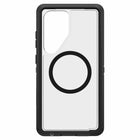 OtterBox - Defender Pro XT Clear Magnets Case pour Samsung Galaxy S25 Ultra - Dark Side-DROP+ Résiste à 7X plus de chutes que la norme militaire (MIL-STD-810G 516.6)