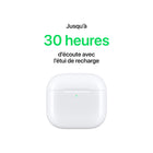 Apple - AirPods 4 avec Annulation active du bruit-Audio Spatial Personnalisé - L'Audio spatial personnalisé avec suivi dynamique des mouvements transforme votre écoute en expérience immersive, comme au cinéma. Musique, séries, jeux, films... Laissez-vous envelopper par le son