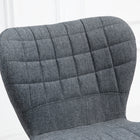 HOMCOM - Tabourets de bar pivotants réglables avec dossier - gris - paquet de 2-Le repose-pieds inférieur permet à vos jambes de se détendre 
