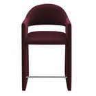 Modway - Talia 37 pouces Cuir végane Tabouret de comptoir - Mûrier-Arrivée entièrement assemblée