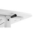 Uplite  Hauteur Réglable Style Bureau à Domicile Assis Debout - Blanc-SYSTÈME DE MANIVELLE - Système de manivelle simple utilisant un minimum d'effort pour s'ajuster à la hauteur d'assise et debout souhaitée.