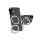 Dbramante1928 - Iceland Ultra D3O Kickstand MagSafe pour iPhone 16 - Transparent-S'enclenche rapidement et s'adapte parfaitement à votre téléphone sans ajouter de volume