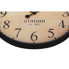 Monarch Specialties - Horloge - 20 po Rond - Horloge Murale - Brun Antique - Transitionnel-Fonctionne avec une seule pile AA (non incluse) et bénéficie d'une garantie limitée de 2 ans pour la qualité et la fiabilité ; à utiliser à l'intérieur uniquement