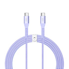 LOGiiX - Vibrance Braid 1,2 M USB-C vers USB-C - Lavande-Câble USB-C vers USB-C de 1,2 m (3,94 pieds) pour charger et synchroniser les appareils USB-C