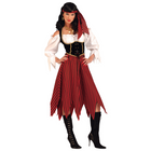 Rubies - Costume de femme pirate pour adulte - Taille unique-Donnez vie à votre personnage préféré ou à votre idée de déguisement