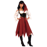 Rubies - Costume de femme pirate pour adulte - Taille unique-Donnez vie à votre personnage préféré ou à votre idée de déguisement