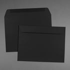 JAM Paper - Grandes enveloppes format livret à fermeture gommée, 9 x 12 po, noir, 100/bte-Ouverture : livret