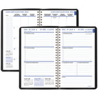 Staples - Agenda hebdomadaire/mensuel 2026 - 8 po H x 4 7/8 po l - noir - bilingue-Couverture noire