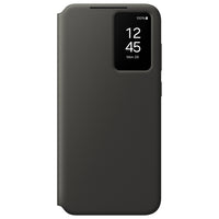 Samsung - Étui portefeuille Smart View pour Galaxy S24 FE - Noir-Conception moderne hautement appréciée. Étui à rabat protecteur simple et novateur