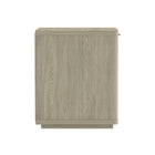 Manhattan Comfort - Ensemble de 2 tables de chevet modernes Evelyn 20" à 1 tiroir - Naturel-Parfait pour le rangement de chevet, les lampes ou les objets de décoration