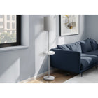 Monarch Specialties - Luminaire - 62 po H Lampadaire - Port Usb Inclus - Métal Gris - Marbre Blanc - Contemporain - Moderne-Un port USB est inclus dans l'élégante étagère métallique en marbre blanc pour recharger votre appareil à portée de main