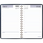 AT-A-GLANCE - Carnet de rendez-vous scolaire de bureau quotidien 2024-2025 - 4 7/8 po x 8 po - assorties - bilingue-Espace supplémentaire pour les rendez-vous de soirée / notes