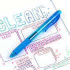 Pentel - EnerGel-X Rétractable Stylo à Encre Gel - (0,5mm) Pointe Aiguille - Encre Bleu Ciel-Doté d’une prise unique et douce pour un meilleur contrôle.