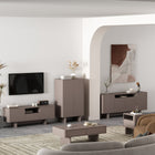 Manhattan Comfort - Table basse moderne Ella 120 cm - Moka-Garantie limitée du fabricant de 30 jours