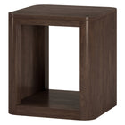 Hudson&Canal - Table d'appoint carrée Kellan (50 cm de largeur) - Brun aulne-Le plateau de table a une capacité de poids de 50 lb