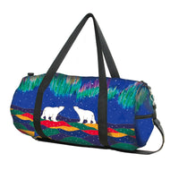 Oscardo - Sac de voyage Sky Watchers par Dawn Oman-Motifs authentiques d’art autochtone - Présente des œuvres vibrantes créées par des artistes des Premières Nations, des Inuits et des Métis de partout au Canada, célébrant la culture et la créativité dans chaque sac de voyage