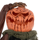 HOMCOM - Halloween Skull Pumpkin Ghost Animatronic Prop w/ Light Up Eyes-Des hurlements effrayants renforcent l'atmosphère effrayante  