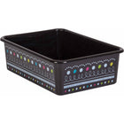 Teacher Created Resources - Tableau noir illumine grand bac de stockage en plastique, pack de 3-Gardez des livres, des blocs-notes, des jouets, des jeux et des fournitures dans ces organisateurs décoratifs qui présentent un design en plastique robuste.