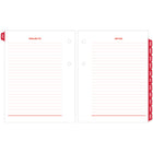 AT-A-GLANCE – Recharge de calendrier de bureau quotidien 2027 2 pages/jour – 3 3/4 po H x 3 po l – anglais-Non ligne, deux pages par jour de semaine, samedi et dimanche combines