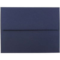 JAM Paper - Enveloppes d'invitation A2 - 4,375 x 5,75 - bleu marine - Paquet de 50-Caractéristiques de l'enveloppe : fermeture à rabat gommé droit, finition en papier lisse de haute qualité