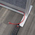 Luxor - Mur modulaire 70 x 70 - Extension de cadre gris segmenté, acrylique givré, tableau blanc, PET gris frais-Améliore la diffusion de la lumière tout en réduisant les distractions