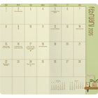 DateWorks - Planificateur de poche mensuel 2026-2027 - 3,5 po x 6,5 po - Amoureux des Plantes - Anglais-Matériau de couverture durable DOUX AU TOUCHER avec coins arrondis