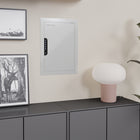 SA Consumer Products - Coffre mural - 21,8" H x 15,7" L x 3,9" P - Blanc-Éclairage intérieur lumineux pour une visibilité claire.
