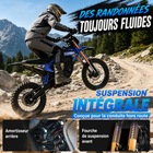 Gyrocopters - Moto électrique tout-terrain DX1 pour adultes - Vitesse 65 km/h, autonomie PAS 83 km - Bleu-Restez informé grâce à un écran LED couleur multifonction d'une clarté exceptionnelle, qui affiche en temps réel votre vitesse, la tension de la batterie, la distance parcourue et les modes d'assistance (PAS)
