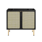 Modway - Chaucer 36" Vanette de salle de bain - Noir Blanc-8