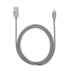 iStore - Câble Lightning pour recharge et synchronisation, gris cosmique-Sync & Charge