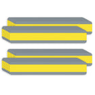 Ashley Productions - ASH10876-2 Guide de lecture à double bande de phrase - 1-1/4" x 7-1/4" - jaune - 12 par paquet - 2 paquets-Les filtres de guide de lecture sont idéaux pour surmonter les difficultés de lecture.