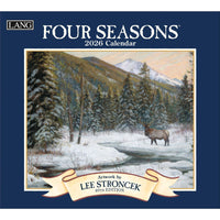 Lang - 2026 Four Seasons Calendrier Mural Deluxe Mensuel - 30,5 cm l x 30,5 cm H - Anglais-12 images en couleur (janvier - décembre 2026)