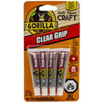Gorilla - Mini tubes de colle transparente - Paquet de 4-Lien permanent
