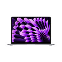 Apple - Portatif MacBook Air 13,6 po, M3, SSD 256 Go, Mémoire unifiée 16 Go, Gris Sidéral, Anglais-Fin, puissant, M3rveilleux: Ultraportable et rapide comme tout, le MacBook Air à puce M3 livre des performances de taille pour jouer et travailler.
