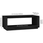 Hudson&Canal - Table basse rectangulaire Tannen 48" L - Grain noir-9