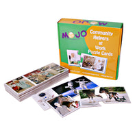MOJO - Cartes de séquences de puzzles pour les aides communautaires-Initiez les jeunes enfants au recyclage avec ce grand puzzle de sol qui montre les premières étapes nécessaires au recyclage.