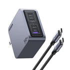 UGREEN - Chargeur Nexode Pro 160 W 4 ports GaN USB-C/USB-A-Recharge intelligente 4-en-1 : Équipé de 3 ports USB-C et 1 port USB-A, ce chargeur répartit intelligemment la puissance pour recharger jusqu’à quatre appareils simultanément, avec une puissance totale de 160W.