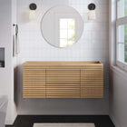 Modway - Render 48" Armoire de lavabo compatible avec un seul lavabo (non inclus) - Chêne-MDF et panneau de particules