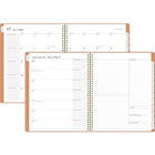 Cambridge - Agenda scolaire hebdomadaire/mensuel WorkStyle Balance 2025-2026 - 11 po H x 8 1/2 po l - pêche rose - bilingue-12 mois de planification académique hebdomadaire/mensuelle