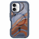 OtterBox - Coque Defender XT transparente pour iPhone 16 - Marbre du désert élevé-Ouverture conçue avec précision pour une interaction facile avec la caméra