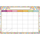 Ashley Productions - ASH91041-6 Tableau polyvalent intelligent - 13" x 19" - Calendrier Confetti - Paquet de 6-Surface inscriptible/effaçable, à utiliser avec des marqueurs effaçables à sec ou à base d'eau et des crayons lavables.