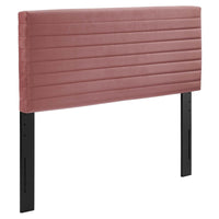 Modway - Tranquil Chenal Touffé Tête de lit King/King de Californie, Rose poussiéreuse-Tête de lit Channel Tufted King/California King